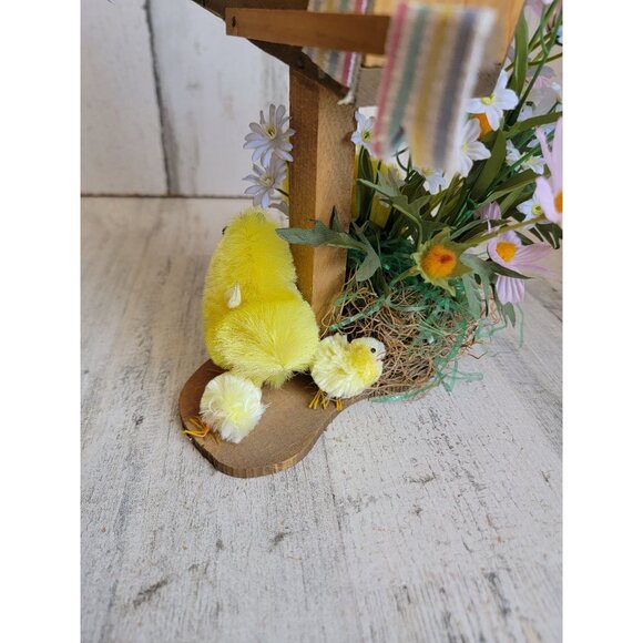 Unique decorative miniature mailbox chick Easter spring egg home decor flower - Picture 6 of 12
